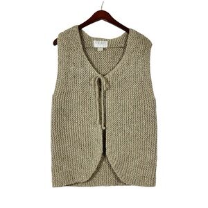 The Limited vintage crochet vest light brown size P/small